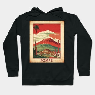 Pompeii Italy Vintage Tourism Travel Poster Hoodie